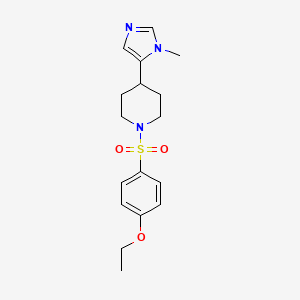 1-(4-Ethoxyphenyl)sulfonyl-4-(3-methylimidazol-4-yl)piperidine