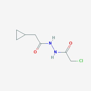 molecular formula C7H11ClN2O2 B2906117 N'-(2-chloroacetyl)-2-cyclopropylacetohydrazide CAS No. 1263386-34-0