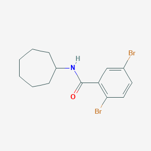 molecular formula C14H17Br2NO B290612 2,5-dibromo-N-cycloheptylbenzamide 