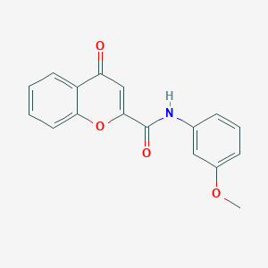 molecular formula C17H13NO4 B2906125 N-(3-methoxyphenyl)-4-oxo-4H-chromene-2-carboxamide CAS No. 306287-57-0