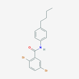 molecular formula C17H17Br2NO B290613 2,5-dibromo-N-(4-butylphenyl)benzamide 