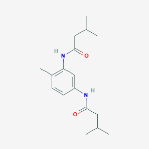 molecular formula C17H26N2O2 B290615 3-methyl-N-{2-methyl-5-[(3-methylbutanoyl)amino]phenyl}butanamide 