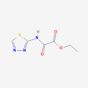 molecular formula C6H7N3O3S B2906153 Ethyl oxo(1,3,4-thiadiazol-2-ylamino)acetate CAS No. 349442-53-1