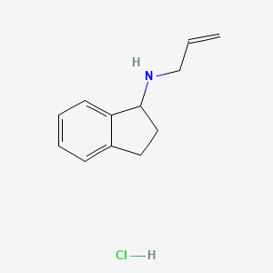 molecular formula C12H16ClN B2906155 N-(prop-2-en-1-yl)-2,3-dihydro-1H-inden-1-amine hydrochloride CAS No. 2225146-78-9