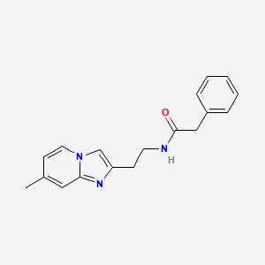 molecular formula C18H19N3O B2906163 N-(2-(7-methylimidazo[1,2-a]pyridin-2-yl)ethyl)-2-phenylacetamide CAS No. 868978-06-7