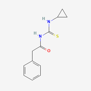 molecular formula C12H14N2OS B2906173 1-(Cyclopropyl)-3-(2-phenylacetyl)thiourea CAS No. 1022808-93-0