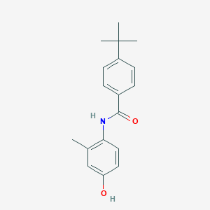 molecular formula C18H21NO2 B290620 4-tert-butyl-N-(4-hydroxy-2-methylphenyl)benzamide 