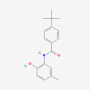 molecular formula C18H21NO2 B290621 4-tert-butyl-N-(2-hydroxy-5-methylphenyl)benzamide 
