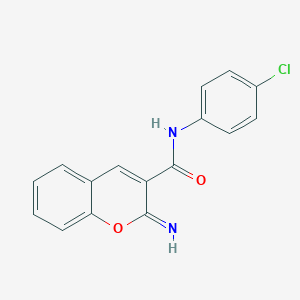 N-(4-chlorophenyl)-2-imino-2H-chromene-3-carboxamide
