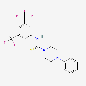 N-[3,5-bis(trifluoromethyl)phenyl]-4-phenylpiperazine-1-carbothioamide