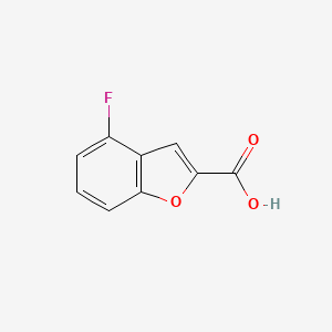 molecular formula C9H5FO3 B2906235 4-Fluorobenzofuran-2-carboxylic acid CAS No. 1408060-30-9