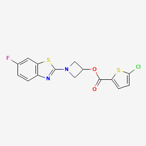 1-(6-Fluorobenzo[d]thiazol-2-yl)azetidin-3-yl 5-chlorothiophene-2-carboxylate