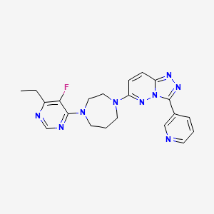 6-[4-(6-Ethyl-5-fluoropyrimidin-4-yl)-1,4-diazepan-1-yl]-3-pyridin-3-yl-[1,2,4]triazolo[4,3-b]pyridazine