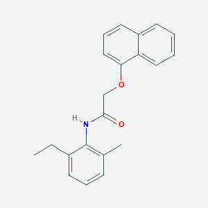 molecular formula C21H21NO2 B290624 N-(2-ethyl-6-methylphenyl)-2-(1-naphthyloxy)acetamide 