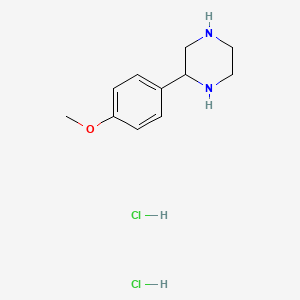 molecular formula C11H18Cl2N2O B2906244 2-(4-Methoxyphenyl)piperazine dihydrochloride CAS No. 2094609-01-3
