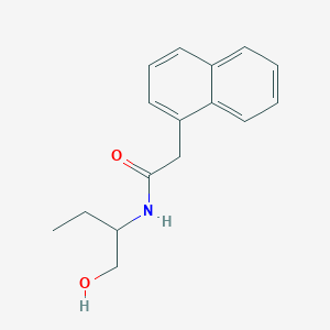 molecular formula C16H19NO2 B290625 N-[1-(hydroxymethyl)propyl]-2-(1-naphthyl)acetamide 