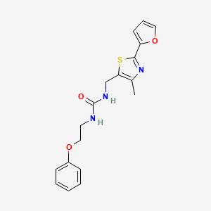 1-((2-(Furan-2-yl)-4-methylthiazol-5-yl)methyl)-3-(2-phenoxyethyl)urea