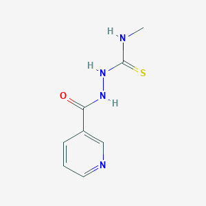 molecular formula C8H10N4OS B2906271 N-methyl-2-(pyridin-3-ylcarbonyl)hydrazinecarbothioamide CAS No. 3683-36-1