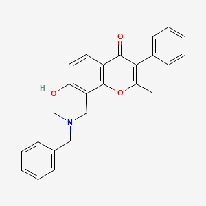 8-((benzyl(methyl)amino)methyl)-7-hydroxy-2-methyl-3-phenyl-4H-chromen-4-one