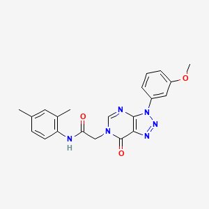 molecular formula C21H20N6O3 B2906273 N-(2,4-dimethylphenyl)-2-(3-(3-methoxyphenyl)-7-oxo-3H-[1,2,3]triazolo[4,5-d]pyrimidin-6(7H)-yl)acetamide CAS No. 847385-43-7