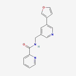 N-((5-(furan-3-yl)pyridin-3-yl)methyl)picolinamide