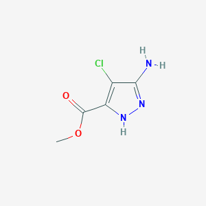 molecular formula C5H6ClN3O2 B2906293 methyl 5-amino-4-chloro-1H-pyrazole-3-carboxylate CAS No. 1287752-81-1