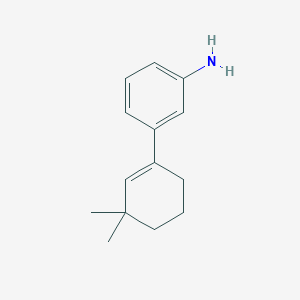 molecular formula C14H19N B2906300 3-(3,3-Dimethylcyclohexen-1-yl)aniline CAS No. 2137536-34-4