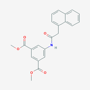 molecular formula C22H19NO5 B290631 Dimethyl 5-[(1-naphthylacetyl)amino]isophthalate 