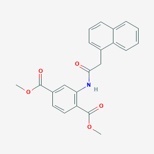 molecular formula C22H19NO5 B290632 Dimethyl 2-[(1-naphthylacetyl)amino]terephthalate 