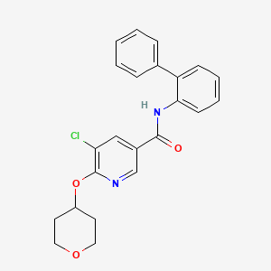 N-([1,1'-biphenyl]-2-yl)-5-chloro-6-((tetrahydro-2H-pyran-4-yl)oxy)nicotinamide
