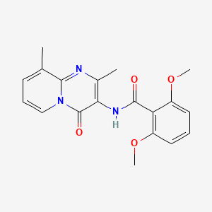 molecular formula C19H19N3O4 B2906333 N-(2,9-dimethyl-4-oxo-4H-pyrido[1,2-a]pyrimidin-3-yl)-2,6-dimethoxybenzamide CAS No. 942001-32-3
