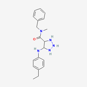 molecular formula C19H21N5O B2906334 N-benzyl-5-(4-ethylanilino)-N-methyltriazolidine-4-carboxamide CAS No. 1291833-89-0