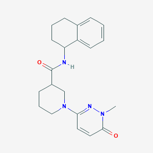 1-(1-methyl-6-oxo-1,6-dihydropyridazin-3-yl)-N-(1,2,3,4-tetrahydronaphthalen-1-yl)piperidine-3-carboxamide