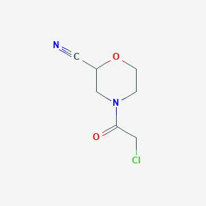molecular formula C7H9ClN2O2 B2906354 4-(2-Chloroacetyl)morpholine-2-carbonitrile CAS No. 1509502-29-7