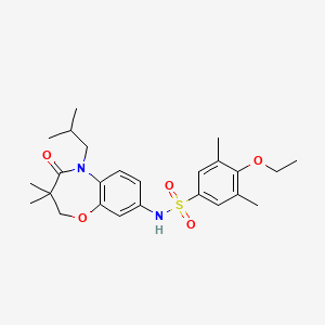 4-ethoxy-N-(5-isobutyl-3,3-dimethyl-4-oxo-2,3,4,5-tetrahydrobenzo[b][1,4]oxazepin-8-yl)-3,5-dimethylbenzenesulfonamide