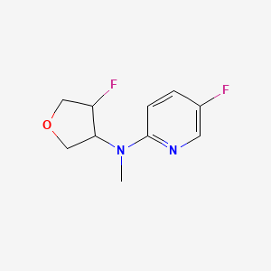 molecular formula C10H12F2N2O B2906359 5-fluoro-N-(4-fluorooxolan-3-yl)-N-methylpyridin-2-amine CAS No. 2201692-56-8