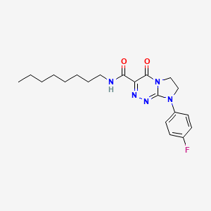 8-(4-fluorophenyl)-N-octyl-4-oxo-4,6,7,8-tetrahydroimidazo[2,1-c][1,2,4]triazine-3-carboxamide