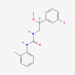 B2906365 1-(2-(3-Fluorophenyl)-2-methoxyethyl)-3-(o-tolyl)urea CAS No. 1797877-03-2