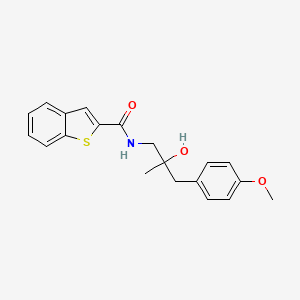 N-(2-hydroxy-3-(4-methoxyphenyl)-2-methylpropyl)benzo[b]thiophene-2-carboxamide