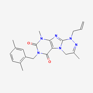 7-[(2,5-dimethylphenyl)methyl]-3,9-dimethyl-1-prop-2-enyl-5,7,9-trihydro-4H-1, 2,4-triazino[4,3-h]purine-6,8-dione