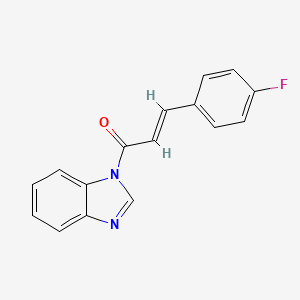 (E)-1-(1H-benzo[d]imidazol-1-yl)-3-(4-fluorophenyl)prop-2-en-1-one