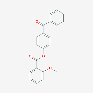 molecular formula C21H16O4 B290638 4-Benzoylphenyl 2-methoxybenzoate 