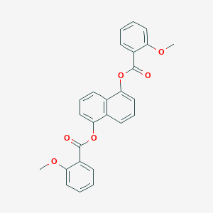 5-[(2-Methoxybenzoyl)oxy]-1-naphthyl 2-methoxybenzoate