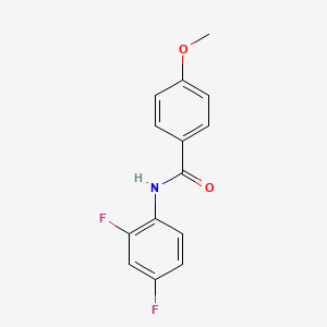 molecular formula C14H11F2NO2 B2906401 N-(2,4-difluorophenyl)-4-methoxybenzamide CAS No. 326901-30-8