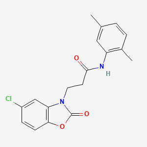 3-(5-chloro-2-oxobenzo[d]oxazol-3(2H)-yl)-N-(2,5-dimethylphenyl)propanamide