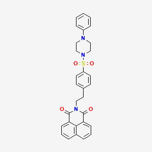 2-(4-((4-phenylpiperazin-1-yl)sulfonyl)phenethyl)-1H-benzo[de]isoquinoline-1,3(2H)-dione