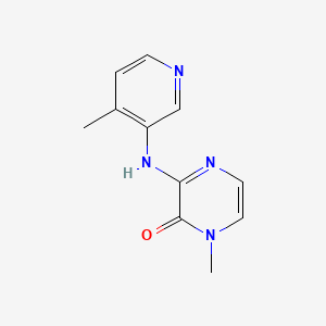 molecular formula C11H12N4O B2906415 1-methyl-3-((4-methylpyridin-3-yl)amino)pyrazin-2(1H)-one CAS No. 2320419-02-9