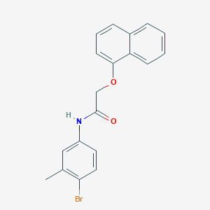 molecular formula C19H16BrNO2 B290642 N-(4-bromo-3-methylphenyl)-2-(1-naphthyloxy)acetamide 