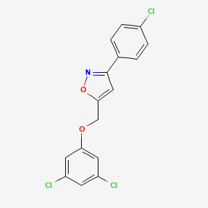 3-(4-Chlorophenyl)-5-[(3,5-dichlorophenoxy)methyl]-1,2-oxazole