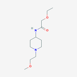 molecular formula C12H24N2O3 B2906443 2-ethoxy-N-(1-(2-methoxyethyl)piperidin-4-yl)acetamide CAS No. 1421515-35-6